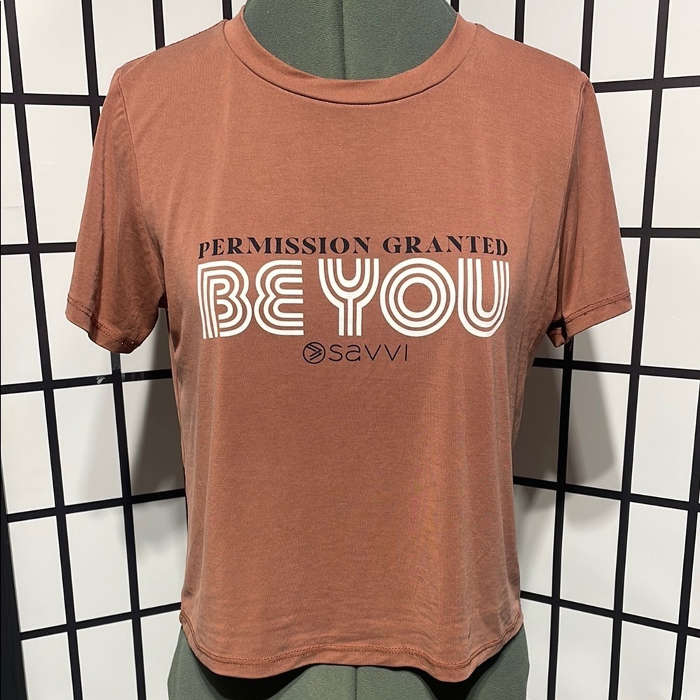 Savvi Permission Granted Be You Graphic Tee - Picture 2 of 4